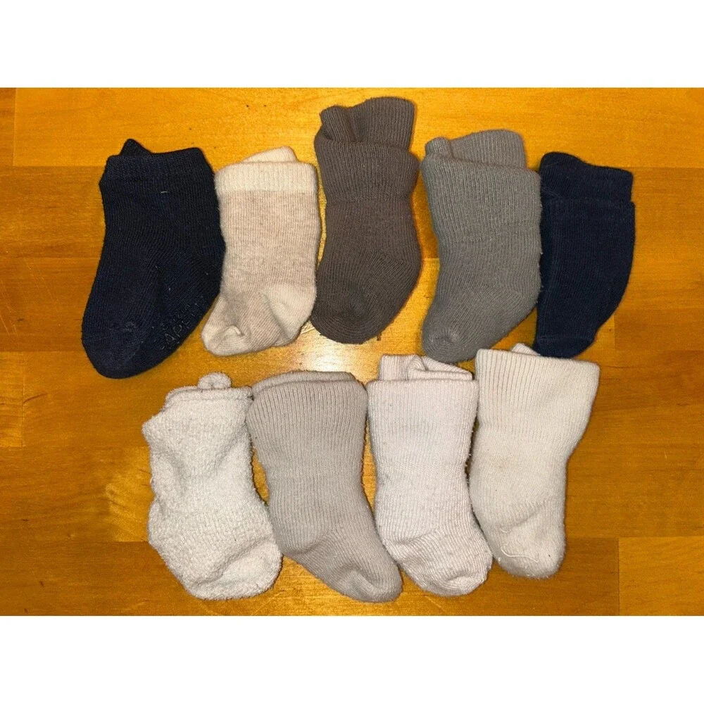 Baby Boy Socks 9 Pairs 0-6 Months